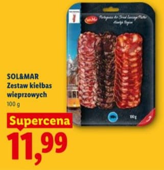 zestaw kiełbas wieprzowych