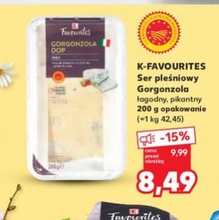 ser pleśniowy gorgonzola łagodny lub pikantny