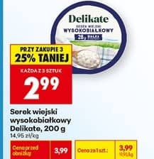 Delikate serek wiejski wysokobiałkowy 200g