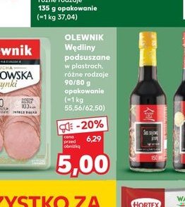 wędliny podsuszane w plastrach