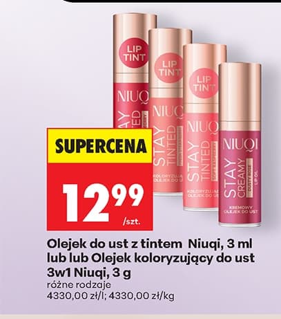 olejek do ust z tintem niuqi, olejek koloryzujący do ust