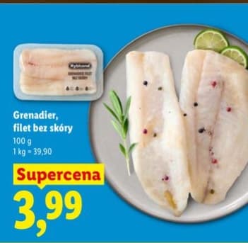 grenadier filet bez skóry