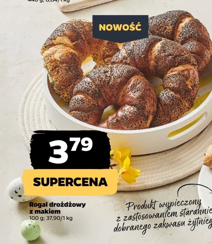 rogal drożdżowy z makiem