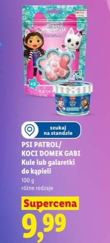 kule do kąpieli lub galaretki do kąpieli