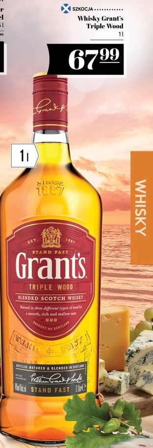 Grant's whisky Triple Wood 1l
