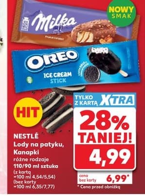 lody na patyku różne rodzaje