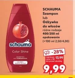 Schauma szampon lub odżywka do włosów 400/250ml