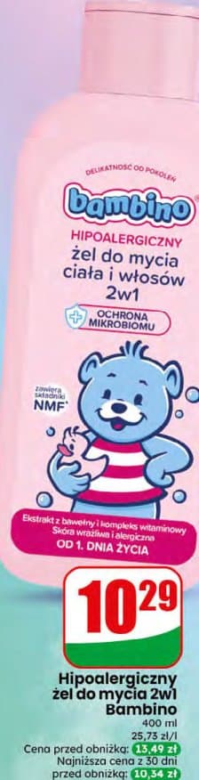 żel do mycia ciała i włosów 2w1 hipoalergiczny