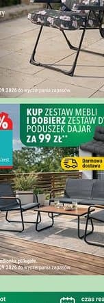 zestaw mebli balkonowych Florencja, 2 krzesła, sofa dwuosobowa, stolik kawowy