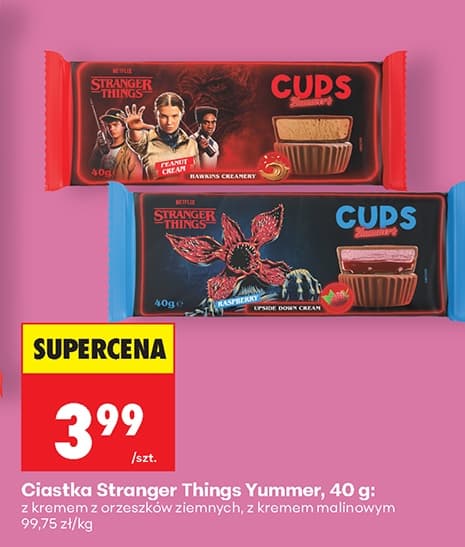ciastka Stranger Things Cups