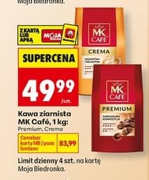 kawa ziarnista crema lub premium