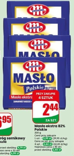 masło ekstra 82% polskie