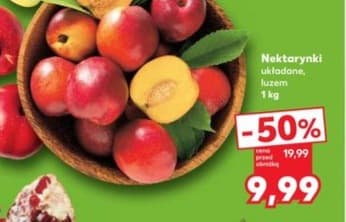 nektarynki układane