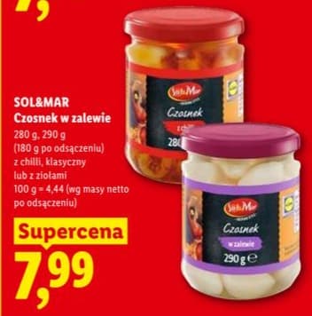czosnek w zalewie