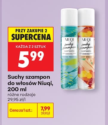 suchy szampon do włosów
