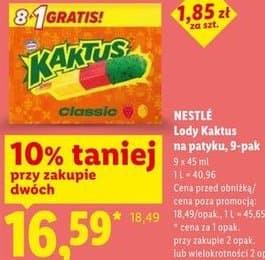 lody Kaktus na patyku