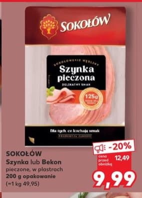 szynka pieczona w plastrach