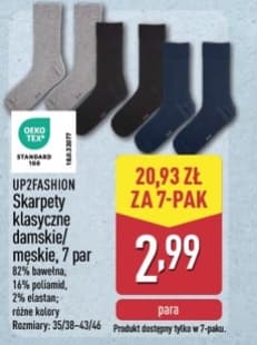 skarpety klasyczne męskie, 7 par