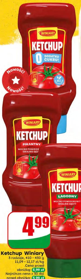 ketchup różne rodzaje