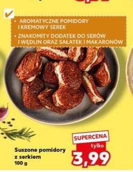 suszone pomidory z serkiem