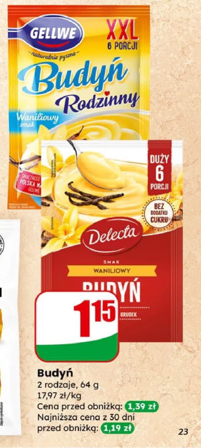 budyń różne rodzaje
