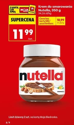 Nutella krem do smarowania 350g
