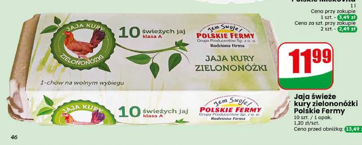 jaja świeże kury zielononóżki