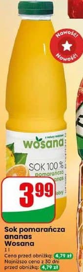 sok pomarańcza ananas
