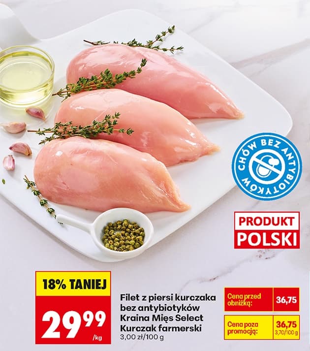 filet z piersi kurczaka bez antybiotyków