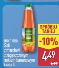 sok z marchwi z zagęszczonym sokiem bananowym
