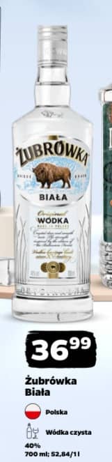 Żubrówka Biała wódka czysta 40% 700ml