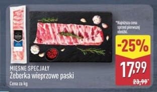 żeberka wieprzowe paski