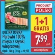 parówki 100% mięsa z szynki wieprzowej