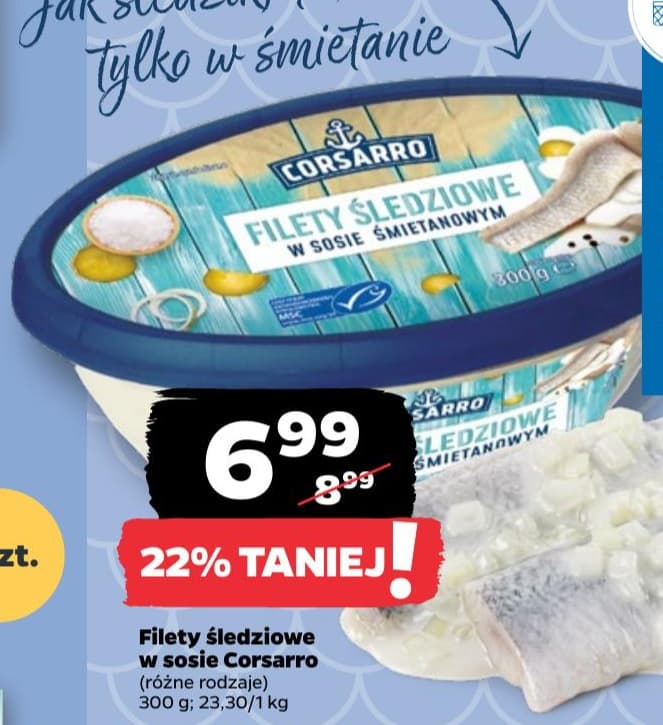 filety śledziowe w sosie