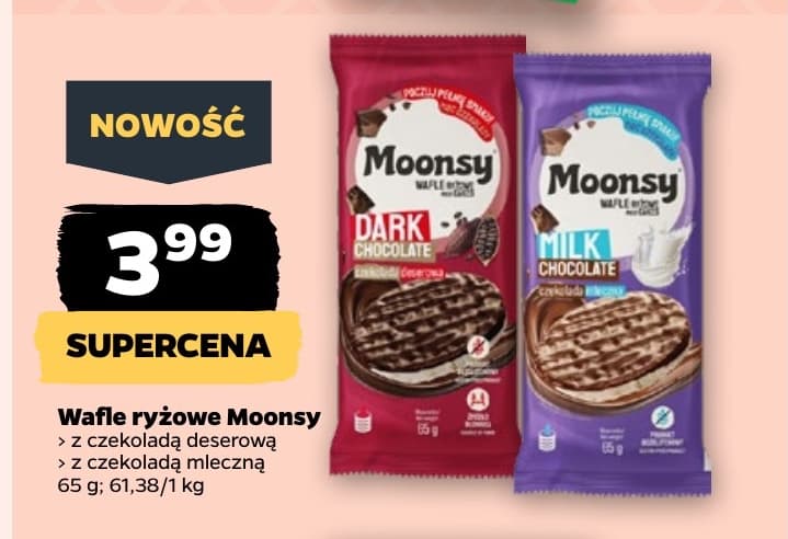 wafle ryżowe z czekoladą deserową