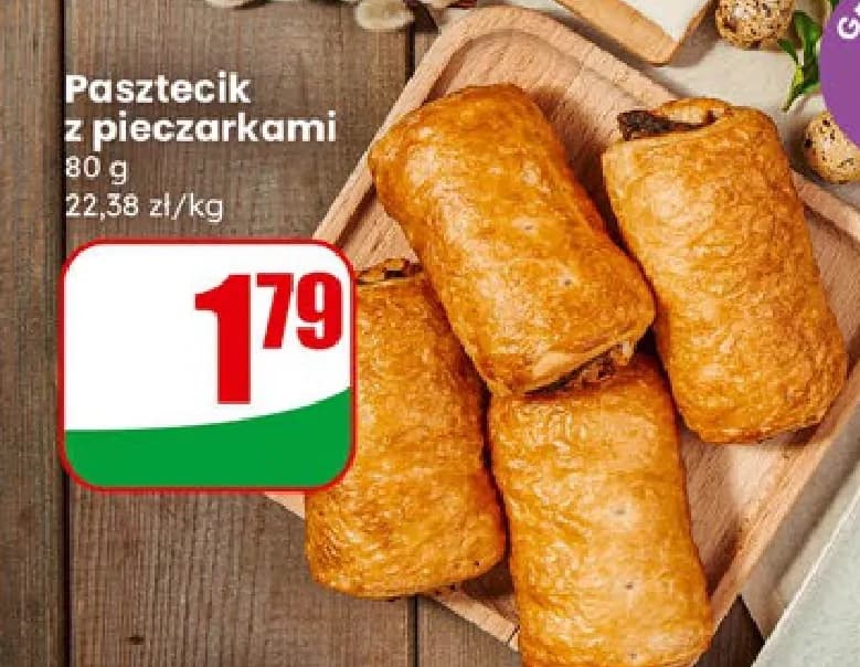 pasztecik z pieczarkami