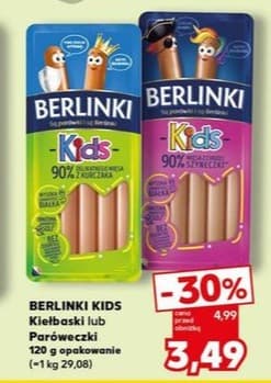 kiełbaski lub paróweczki