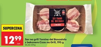 ser na grill Tomino del Boscaiolo z bekonem