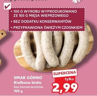 kiełbasa biała bez konserwantów