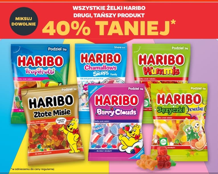 Wszystkie żelki Haribo