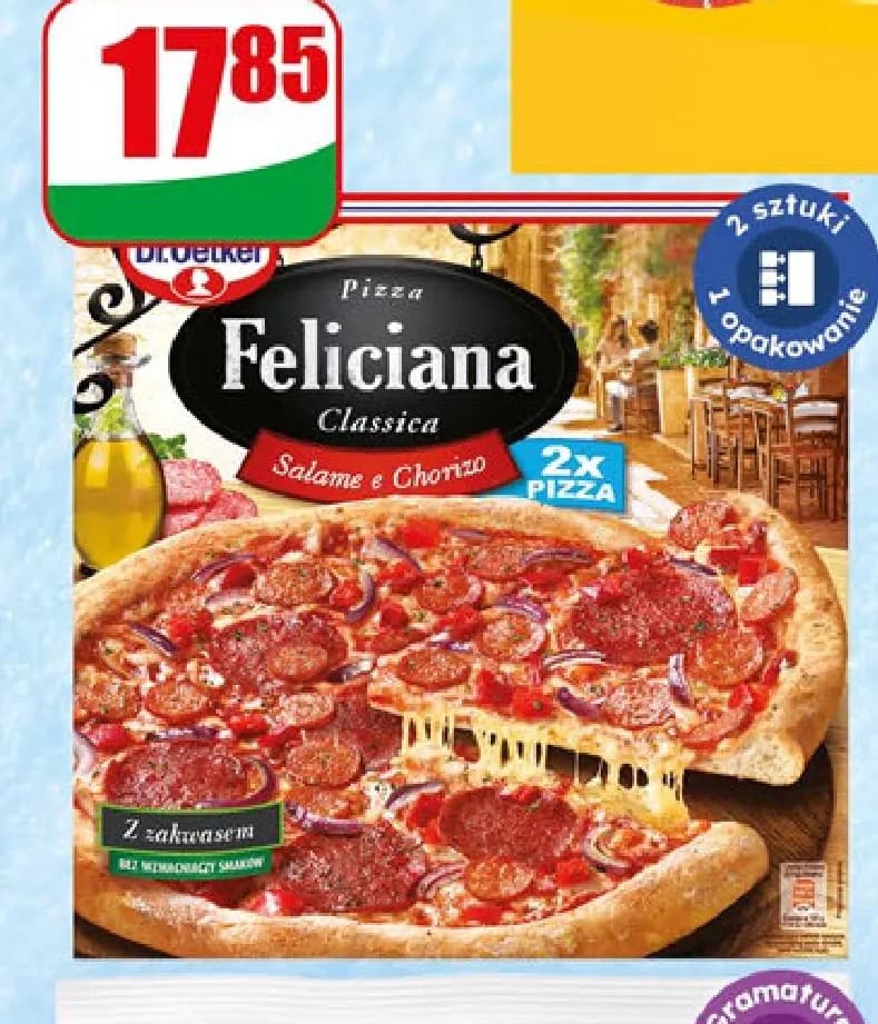 pizza salame e chorizo felicina