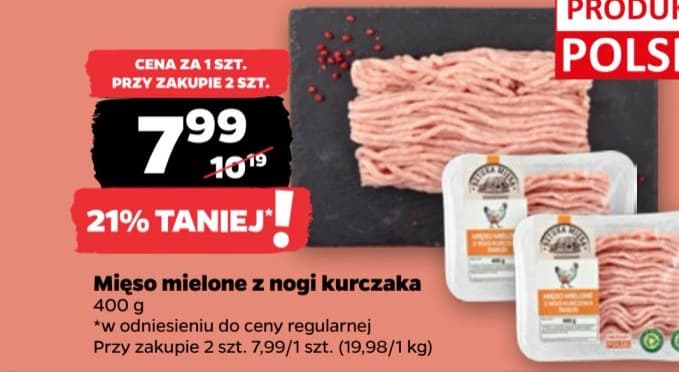 mięso mielone z nogi kurczaka