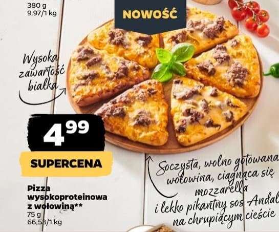 pizza wysokoproteinowa z wołowiną