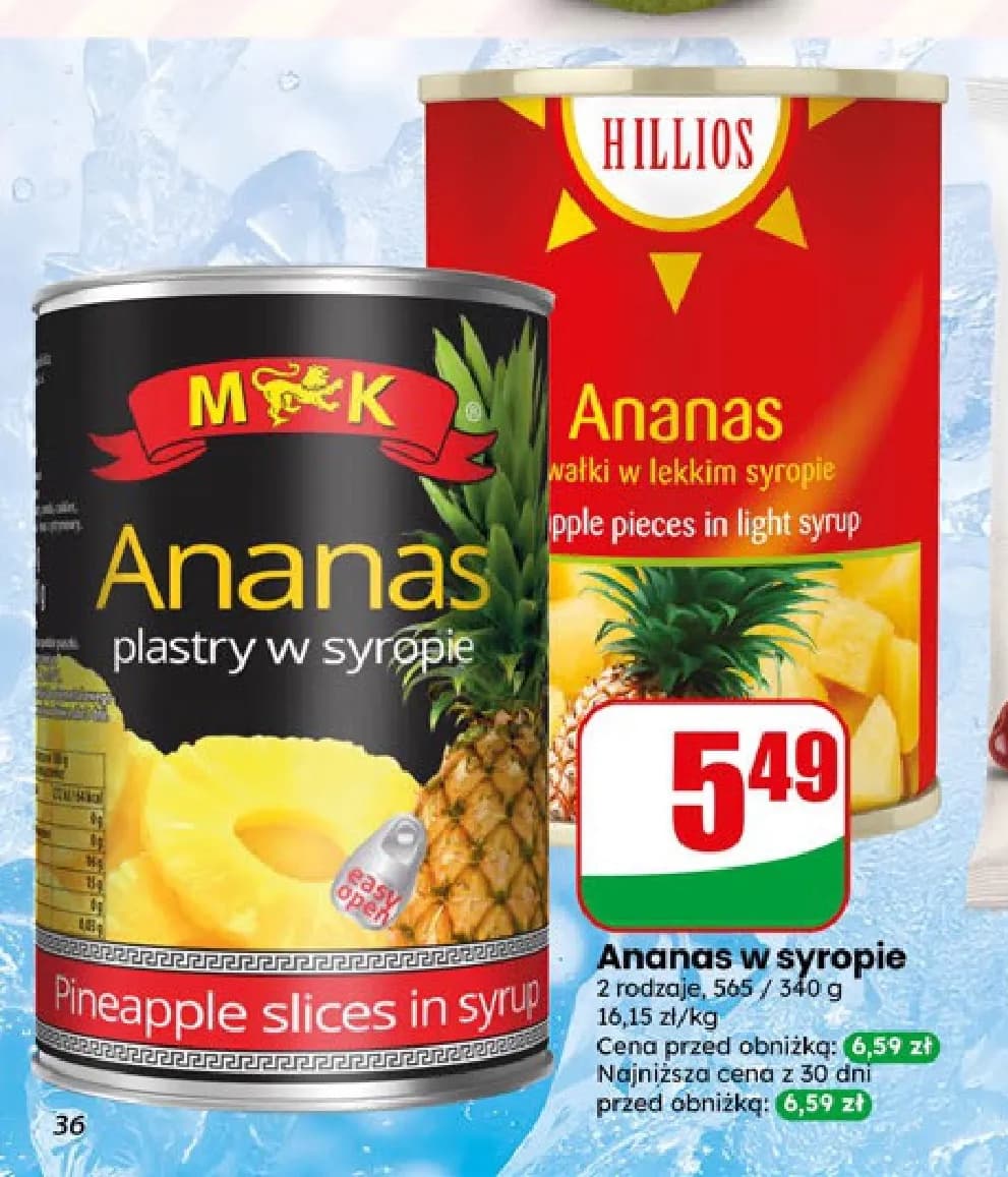ananas w syropie