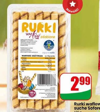 rurki waflowe suche