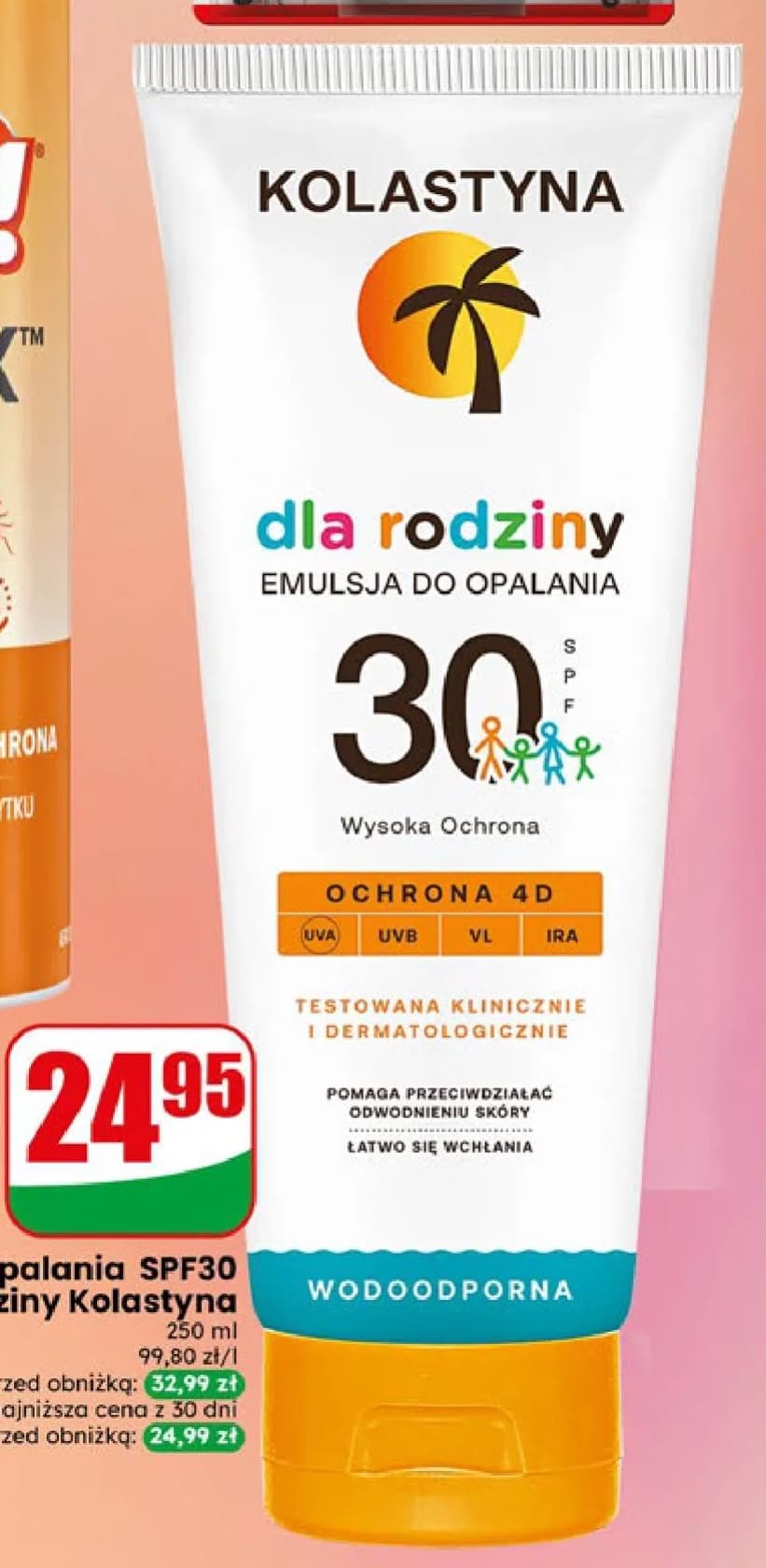 emulsja do opalania SPF30 dla rodziny