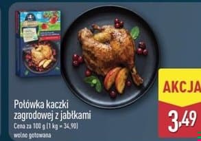 połówka kaczki zagrodowej z jabłkami
