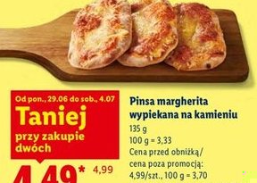 pinsa margherita wypiekana na kamieniu