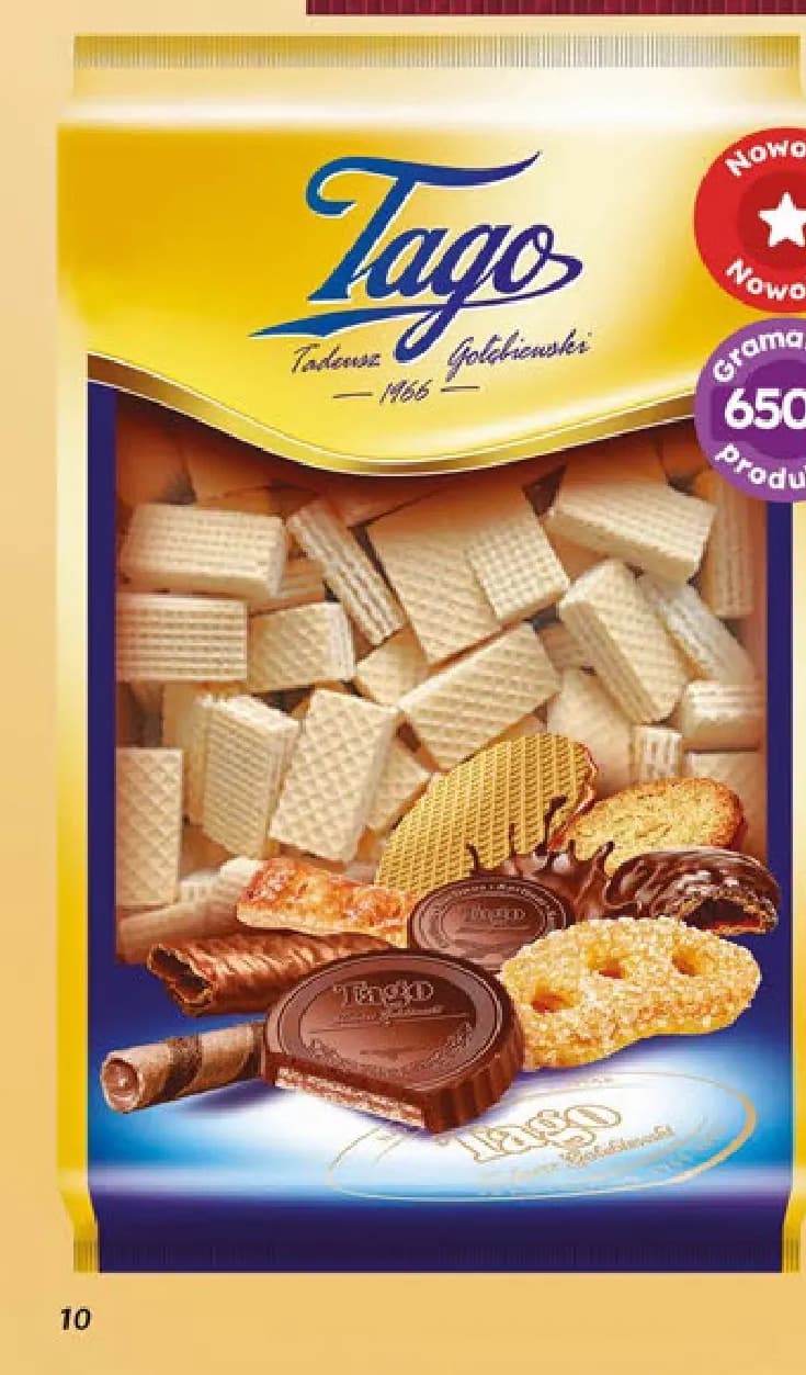 wafle o smaku cytrynowym