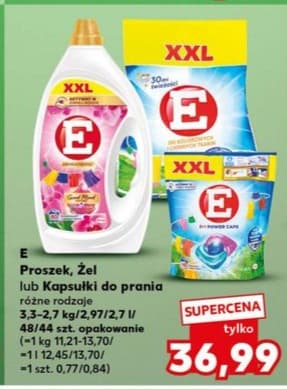 proszek, żel lub kapsułki do prania